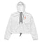 Basketball &God Vertical Orange Women’S Crop Windbreaker